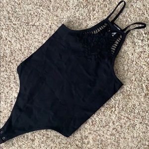 FN Black Clav Strap BodySuit size OS